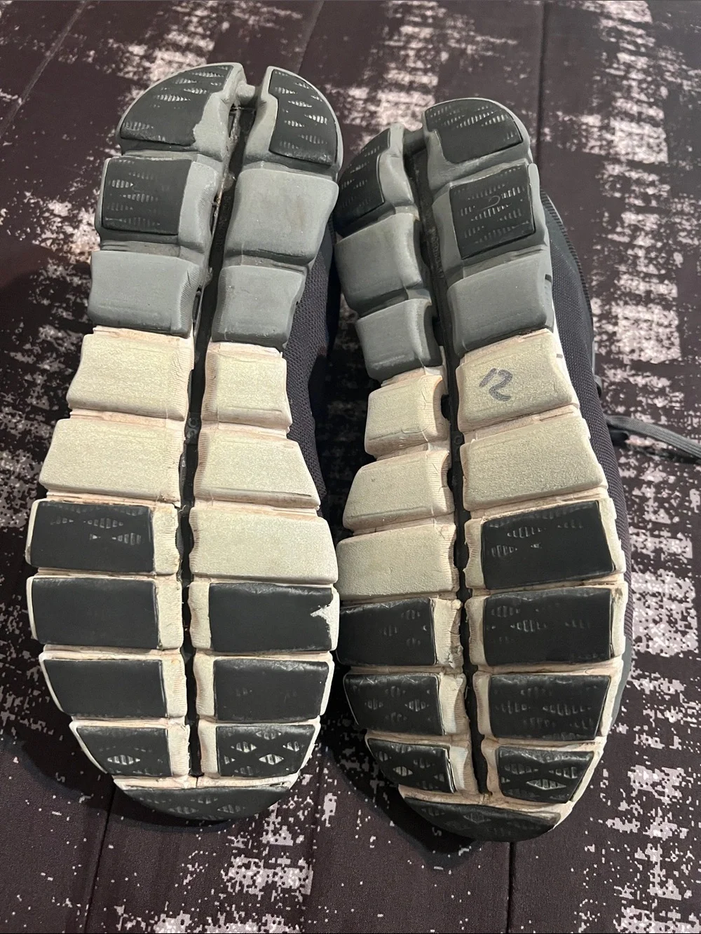 On Running Men's Athletic Sneakers — Black and Gray